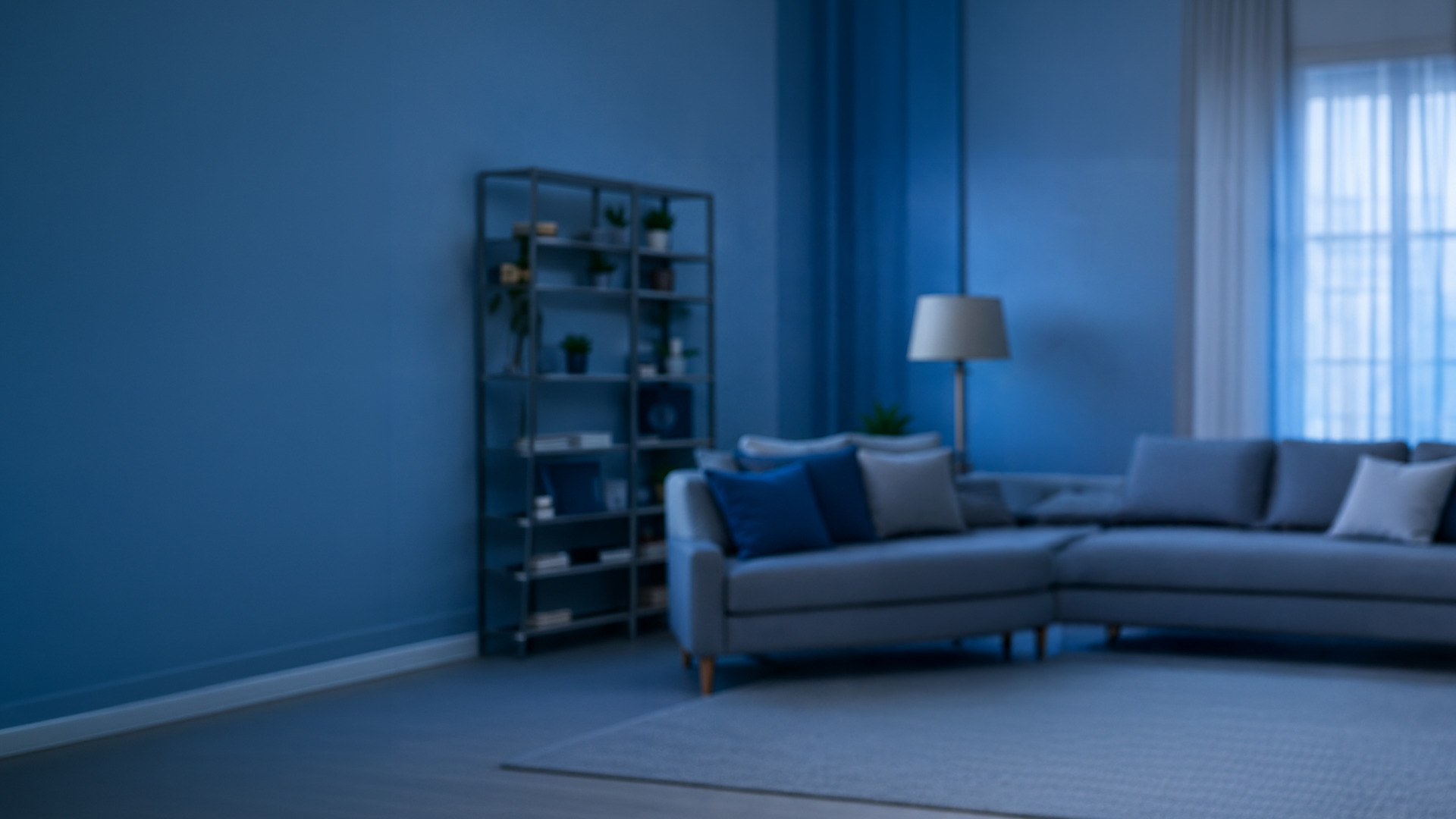 Professional cleaner at work in a bright modern home